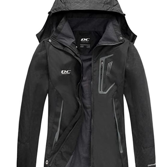 Women's DC Lightweight Waterproof Rain Jacket with Hoodie