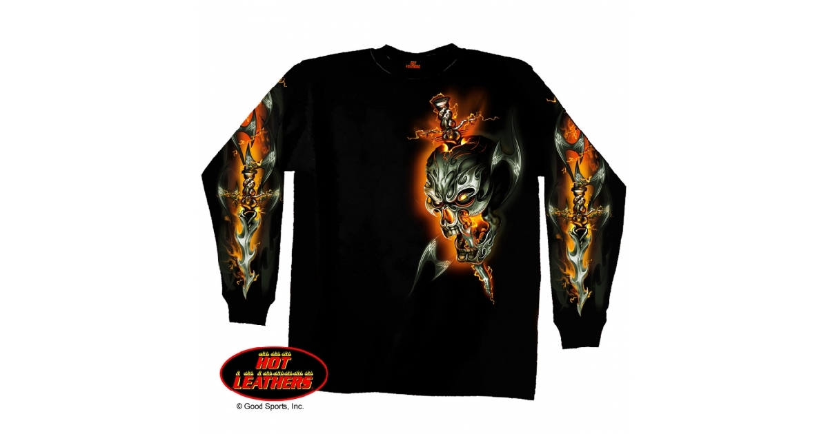 Electric Skull Long Sleeve Shirt