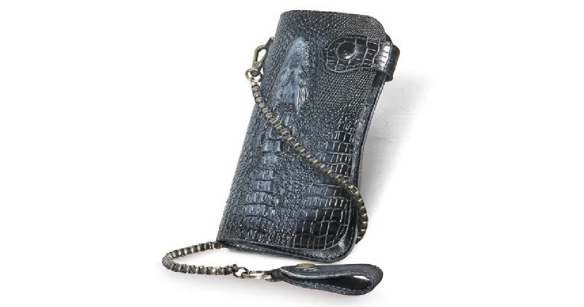 Men's Genuine Leather Croc Wallets