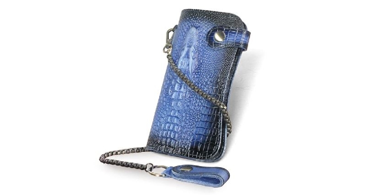 Men's Genuine Leather Croc Wallets