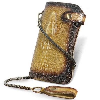 Men's Genuine Leather Croc Wallets