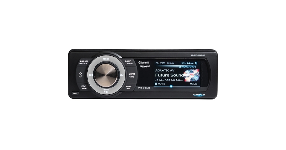 AQUATIC AV BLUETOOTH USBMP3 MEDIA PLAYER SIRIUSXM READY