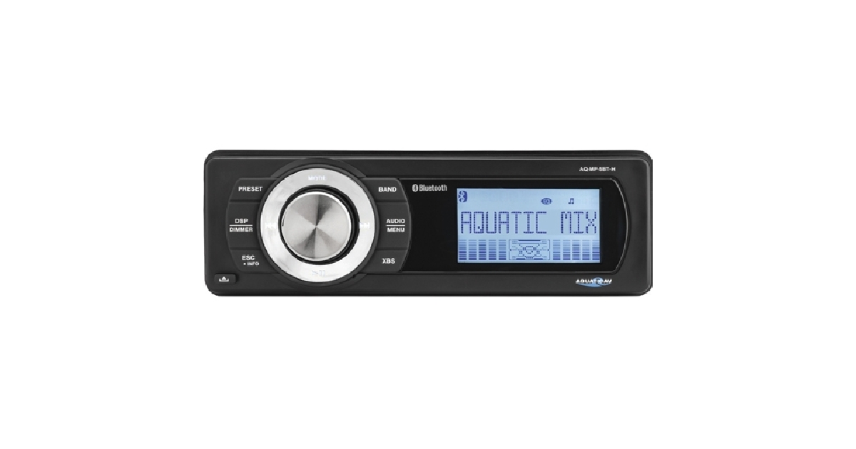 AQUATIC AV BLUETOOTH MP3 MEDIA PLAYER W/ AM/FM RADIO