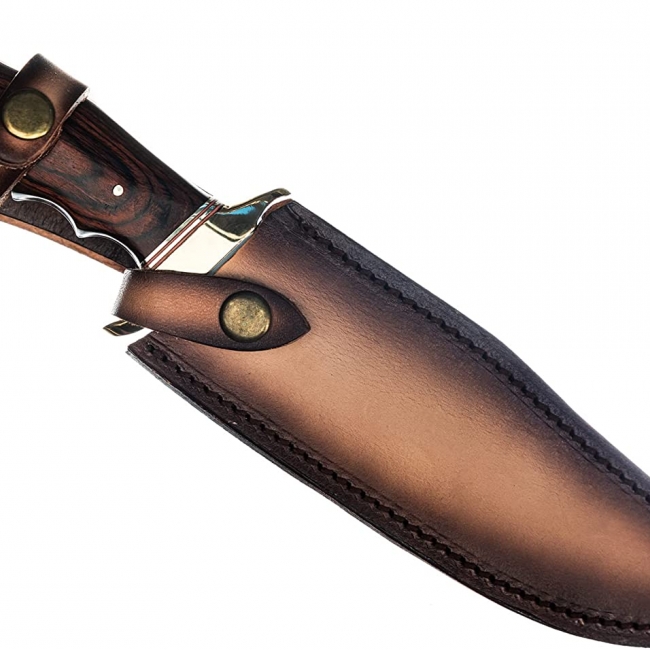  Bowie Knife Full Tang with Sheath, 13.25 Fixed Blade