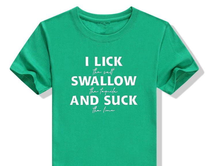 Ladies Lick, Swallow, Suck Tee
