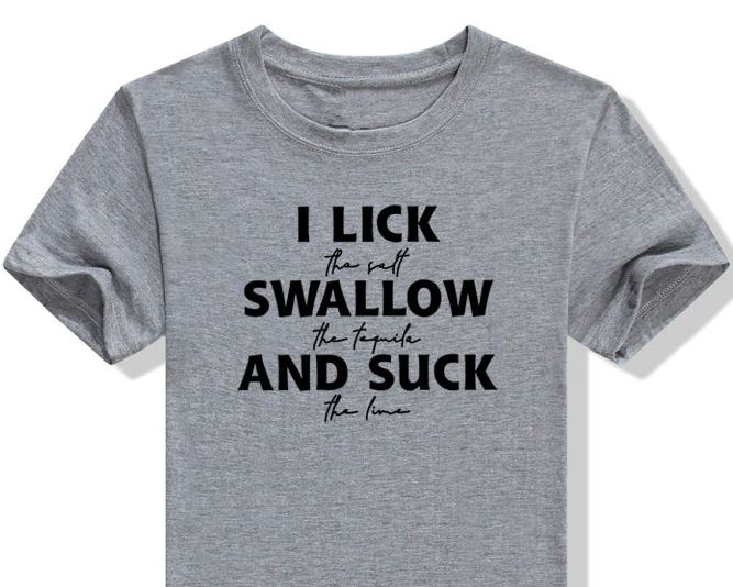 Ladies Lick, Swallow, Suck Tee