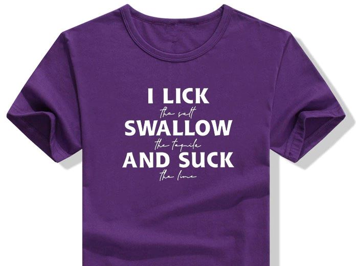 Ladies Lick, Swallow, Suck Tee