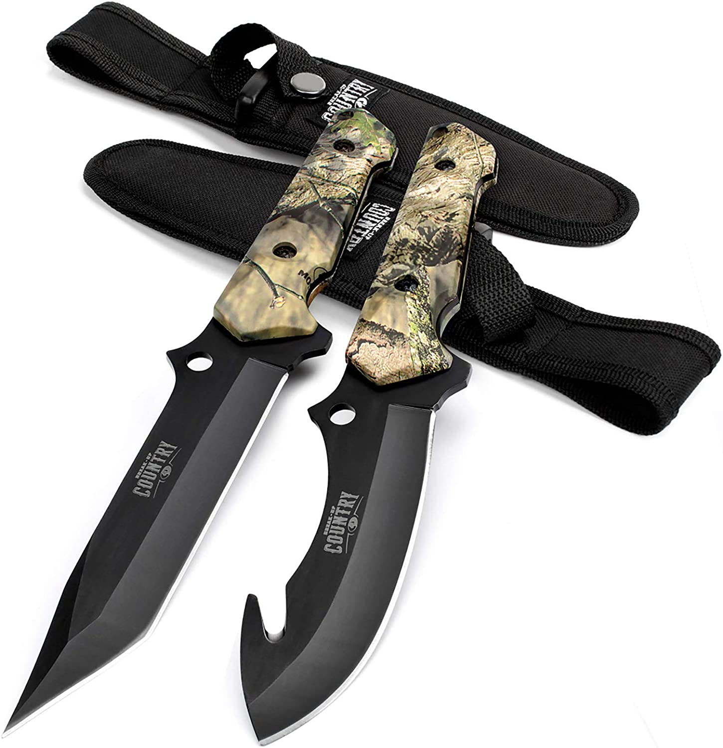 Mossy Oak Fixed Blade Hunting 2 Piece Knife Set