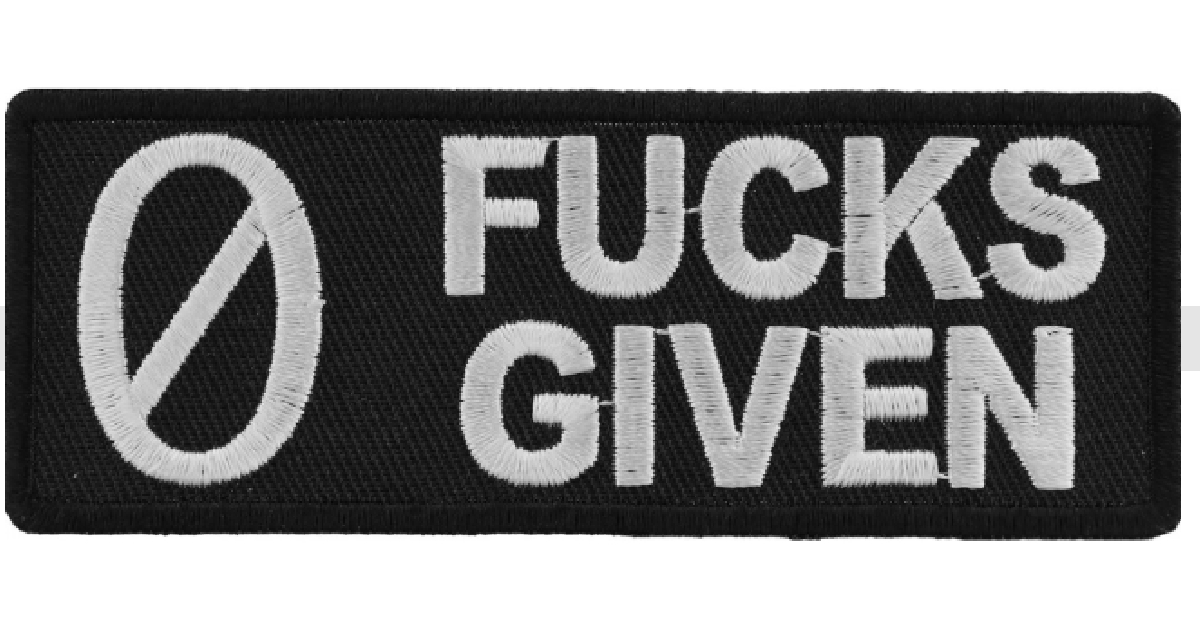 Zero Fucks Given Patch