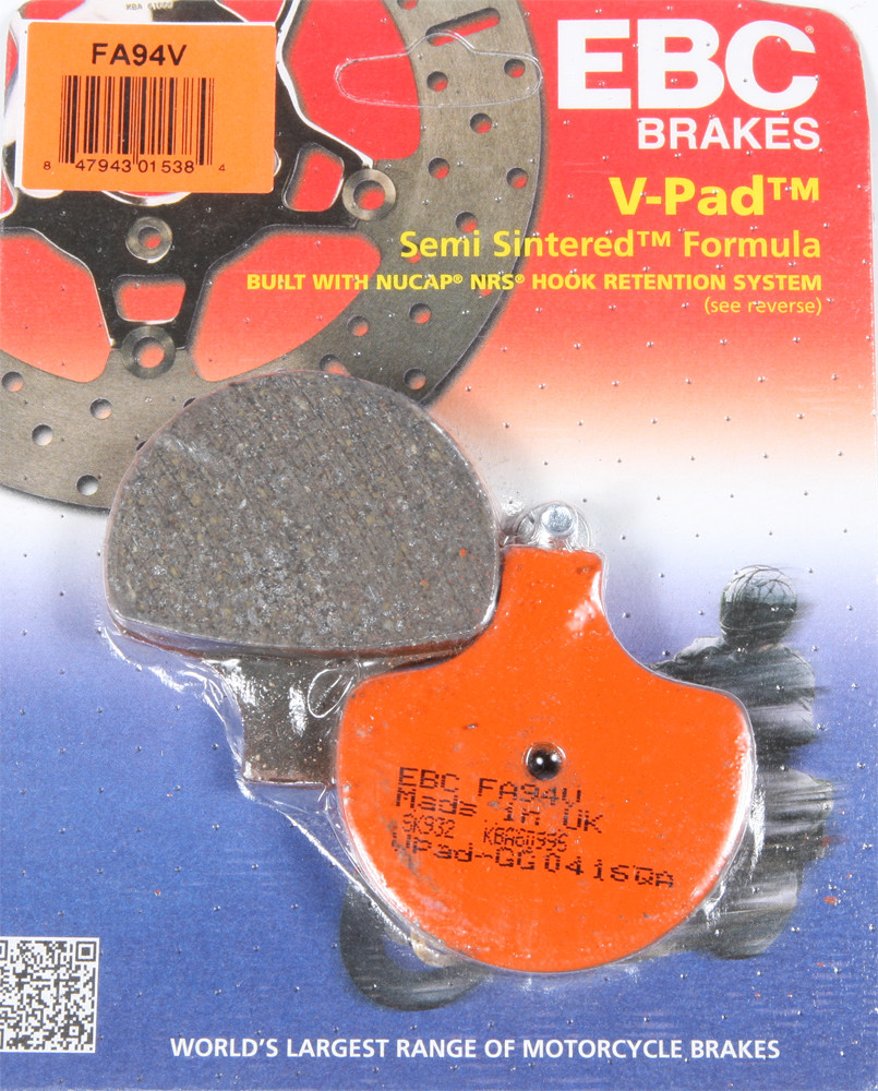 EBC FA94V Brakes Semi-Sintered Front Brake Pads For Harley 1984-2010