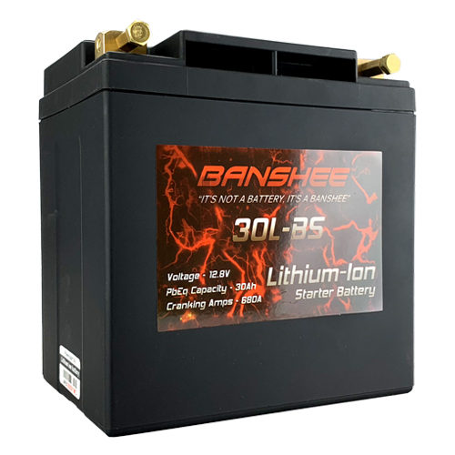 LiFEPO4 30L-BS Sealed Starter Motorcycle Battery