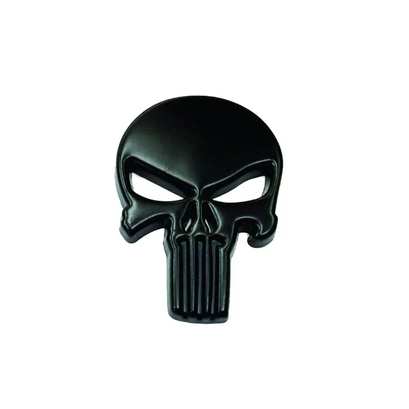Metal 3D Punisher Skull Stickers
