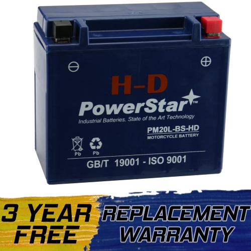 310CCA YTX20HL-BS High Performance - Maintenance Free - Sealed Battery H-D