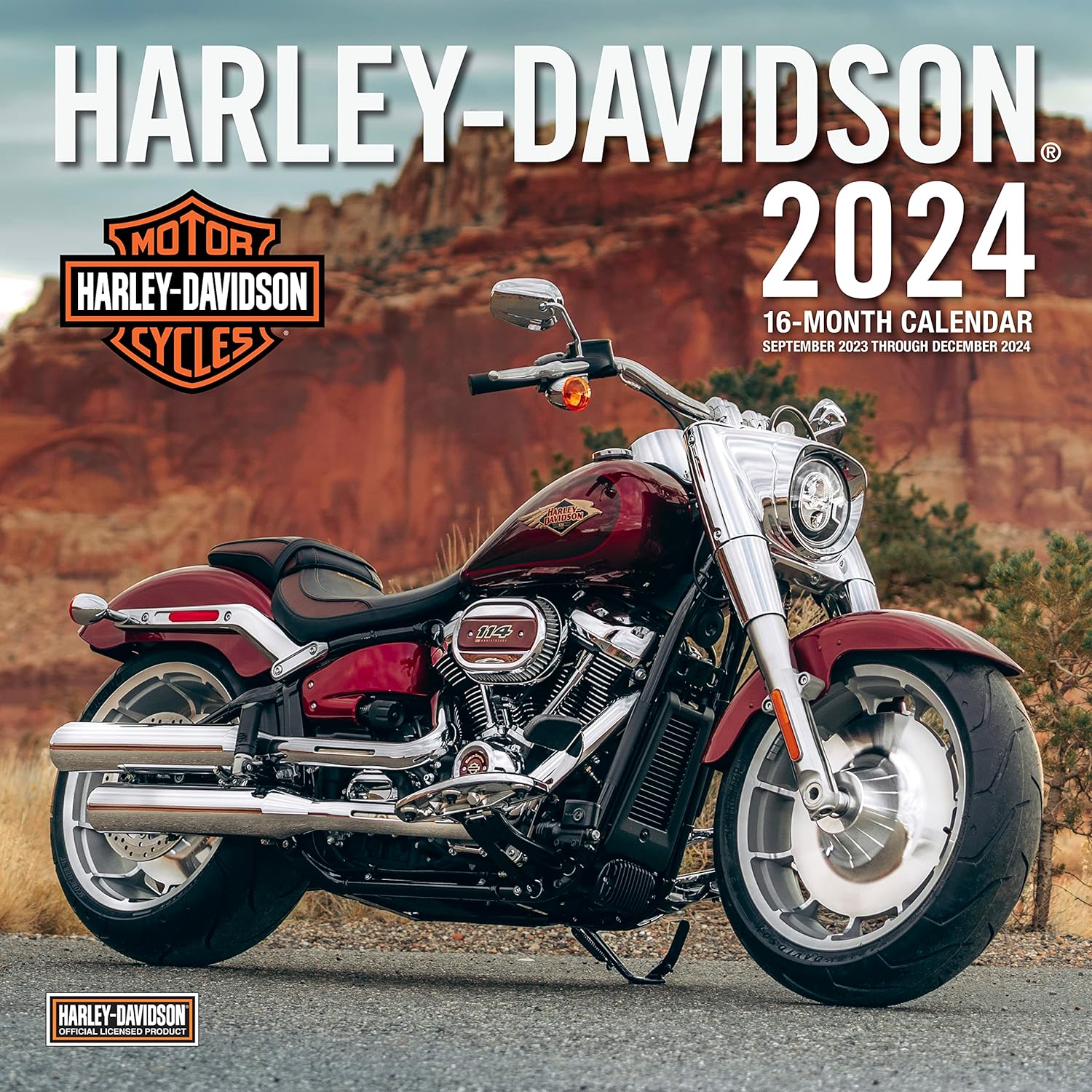 Harley-Davidson 2024: 16-Month 12x12 Wall Calendar