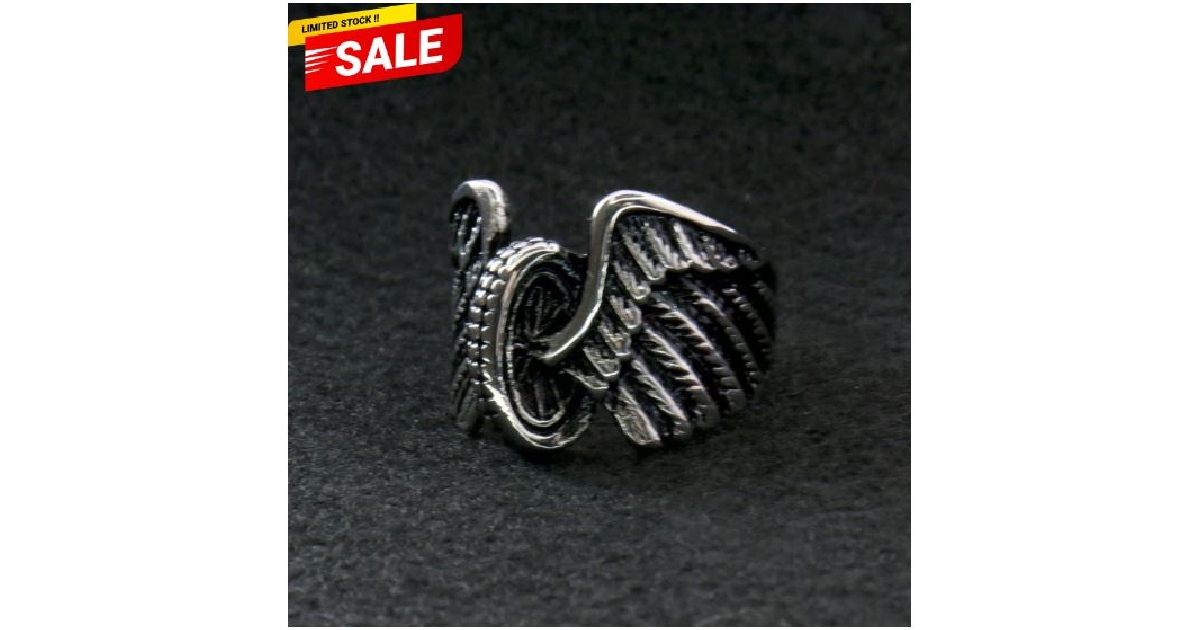 Classic Eagle Winged Wheel Ring