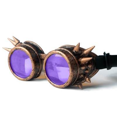 Vintage Spiked Steampunk Goggles 