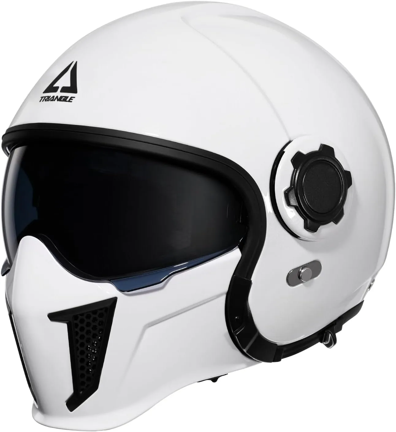 TRIANGLE Motorcycle Helmets Full Face Open face Helmet 3/4 for Men Dual Visor with Internal Tinted Sunshield DOT Approved