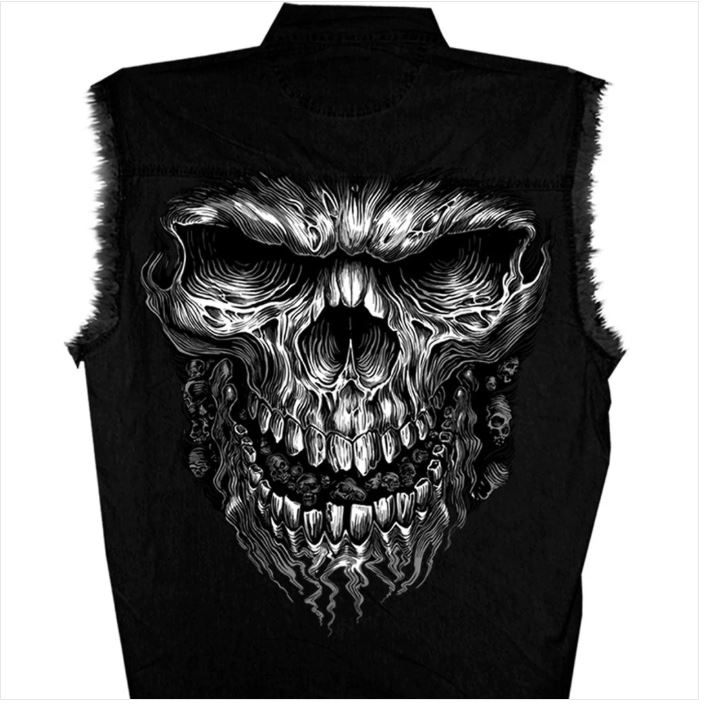 Shredder Skull Shooter Sleevless Shirt