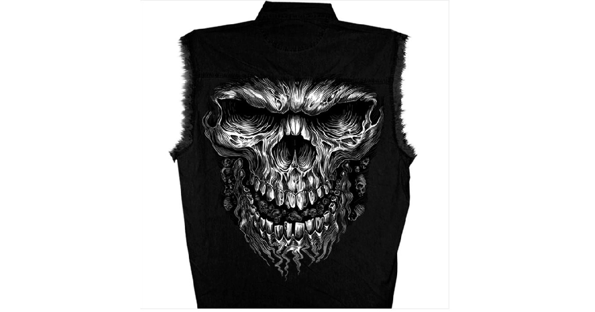 Shredder Skull Shooter Sleevless Shirt