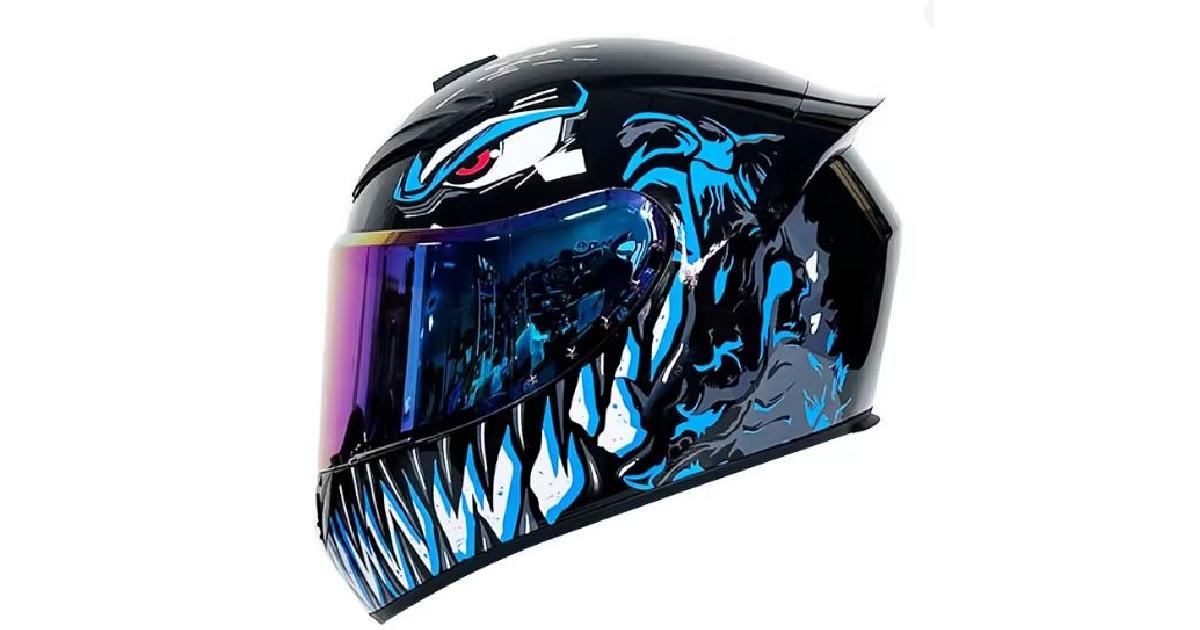 Arcade Graphixs Full Face DOT Motorcycle Helmet