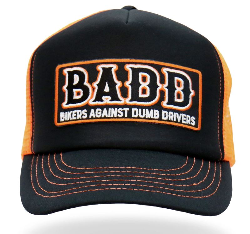 Orange And Black B.A.D.D. Trucker Hat