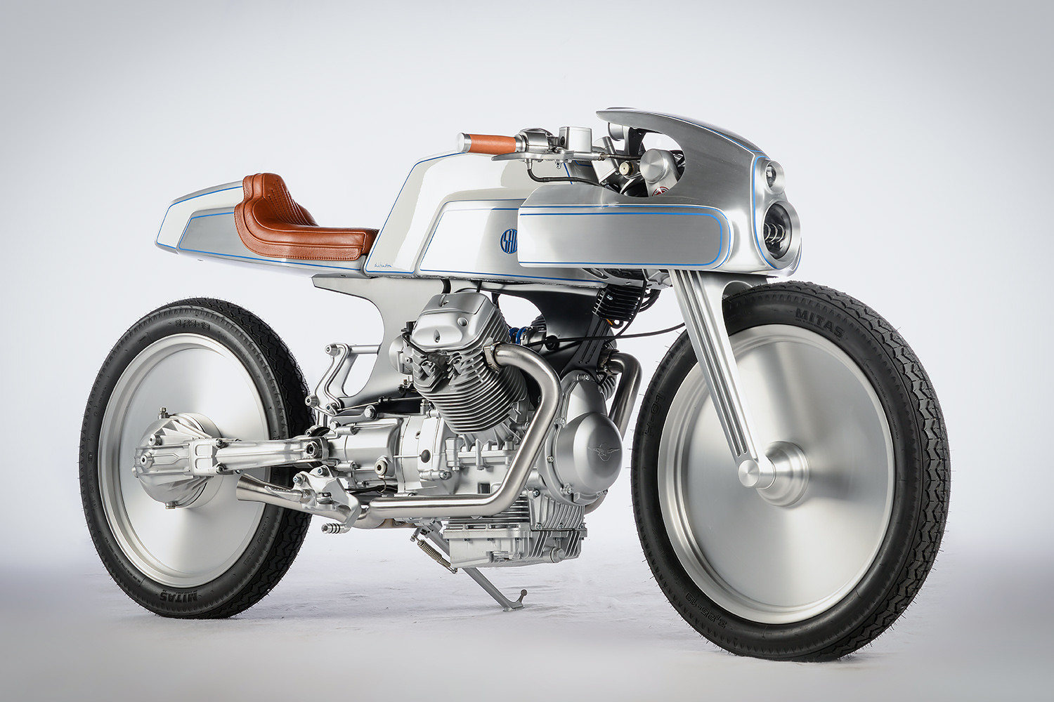 Take to the Skies: ShifCustom's Moto Guzzi Breva Café Racer Celebrates Aviation