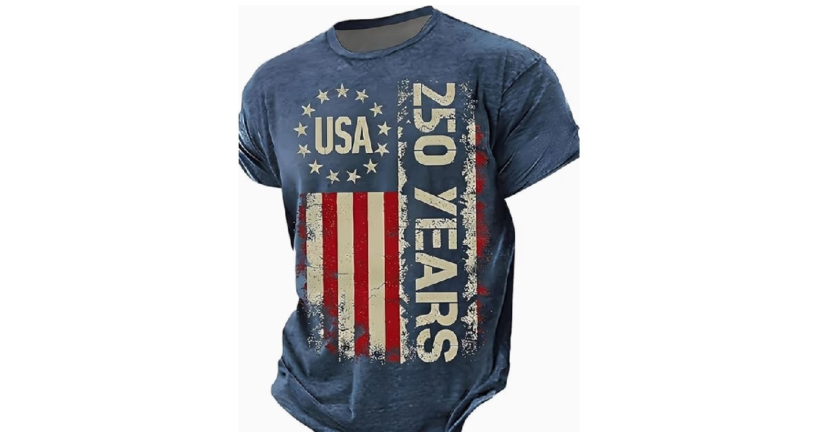 Men's 250th Year Anniversary Cotton Tee