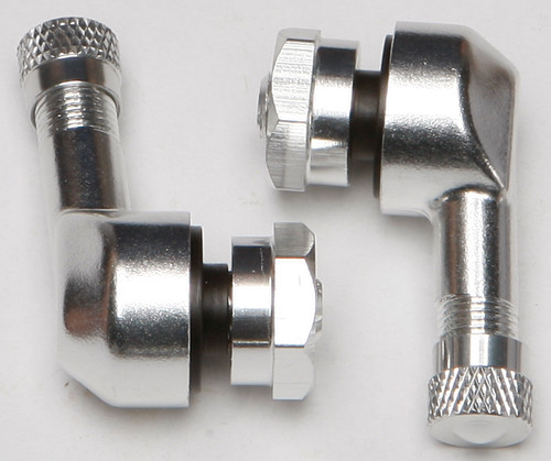 COMP. WERKES 90/90 DEGREE AIR VALVE 8.3MM SILVER