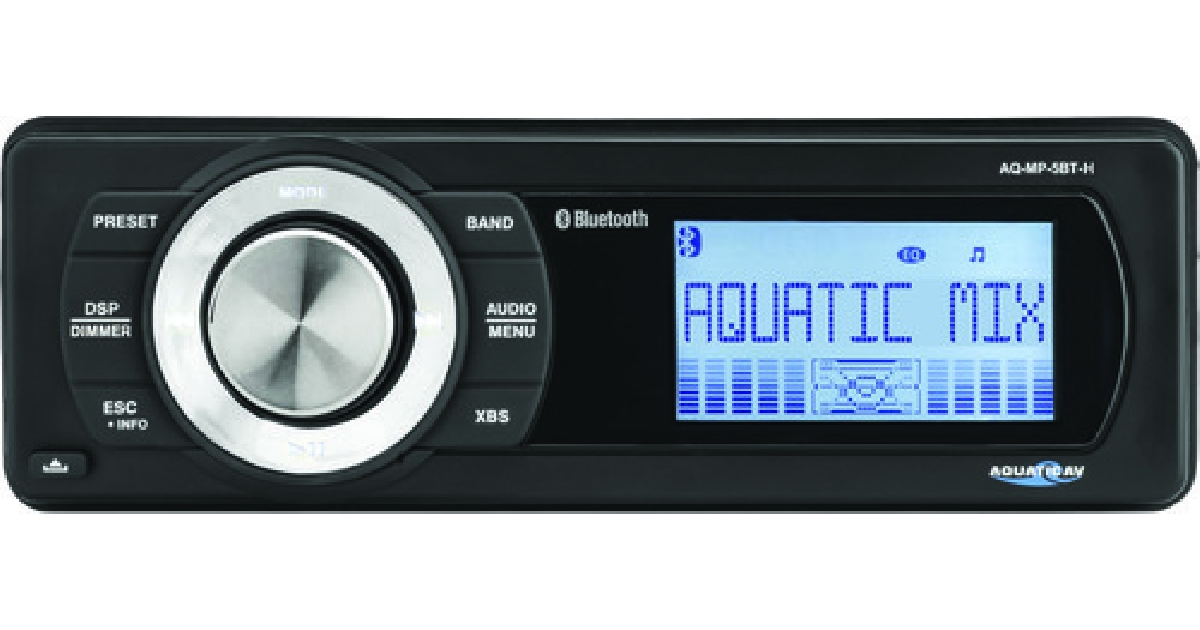 AQUATIC AV BLUETOOTH MP3 MEDIA PLAYER W/ AM/FM RADIO