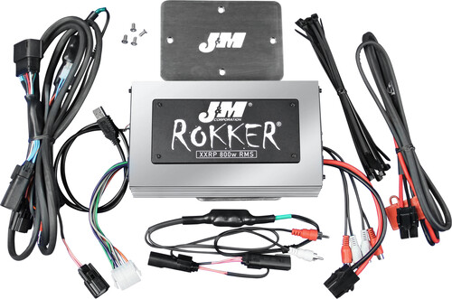 J&M ROKKER P800W 4-CH AMP KIT 16-20 FLTR ULTRA