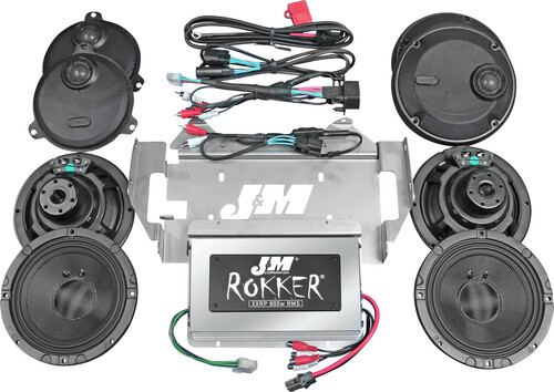 J&M ROKKER XXR 800W 4-SP/AMP KIT 14-20 FLHTCU
