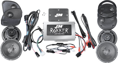 J&M ROKKER XXR 800W 4-SP/AMP KIT 16-20 FLTR ULTRA