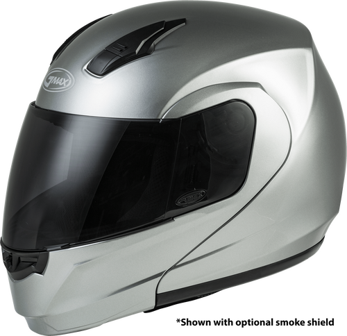 GMAX MD-04 MODULAR HELMET METALLIC SILVER 