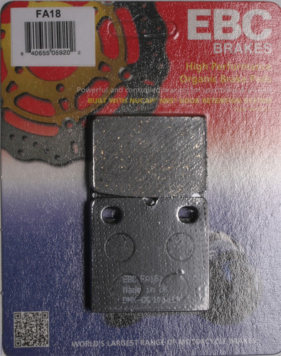 EBC BRAKE PADS FA18 ORGANIC