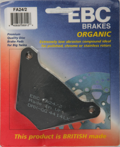 EBC BRAKE PADS FA24/2 ORGANIC