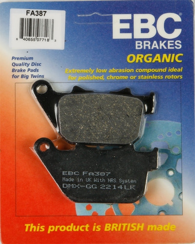 EBC BRAKE PADS FA837 ORGANIC