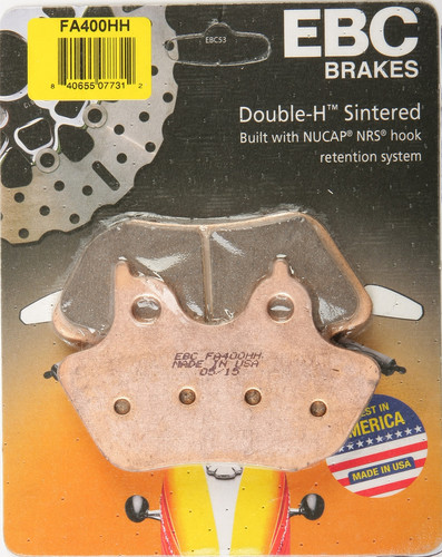 EBC BRAKE PADS FA400HH DOUBLE-H SINTERED