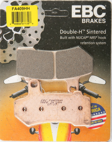 EBC BRAKE PADS FA409HH DOUBLE-H SINTERED