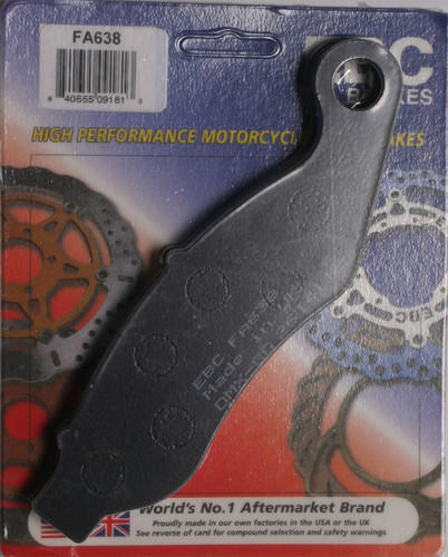 EBC BRAKE PADS FA638 ORGANIC