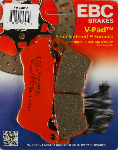 EBC BRAKE PADS FA640V SEMI-SINTERED V SERIES