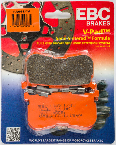 EBC BRAKE PADS FA641/4V SEMI-SINTERED V SERIES