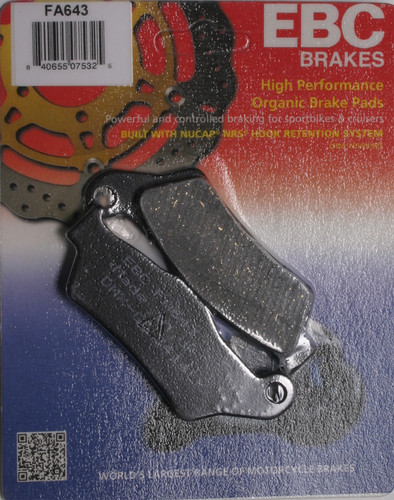 EBC BRAKE PADS FA643 ORGANIC