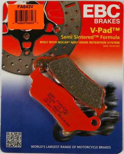 EBC BRAKE PADS FA643V SEMI-SINTERED V SERIES