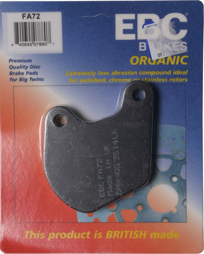 EBC BRAKE PADS FA72 ORGANIC