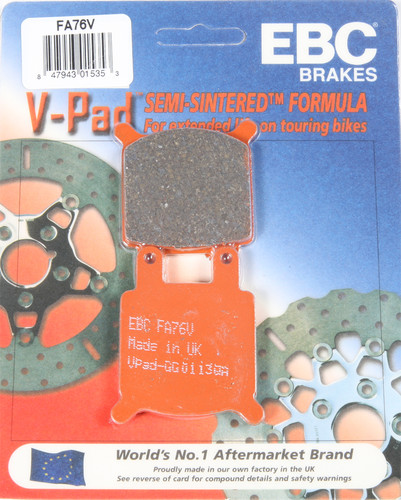 EBC BRAKE PADS FA76V SEMI-SINTERED V SERIES