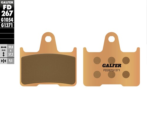 GALFER BRAKE PADS SINTERED FD267G1371