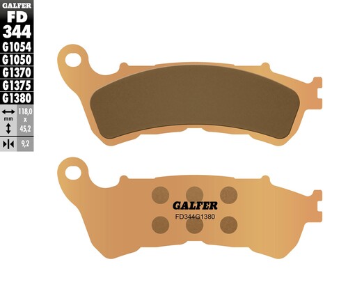 GALFER BRAKE PADS SINTERED FD344G1380