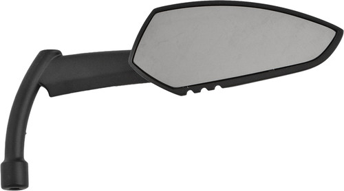 HARDDRIVE MIRROR APACHE W/ KNIFE STEM MATTE BLACK RIGHT