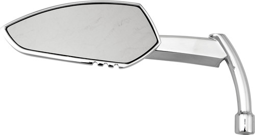 HARDDRIVE APACHE MIRROR W/KNIFE STEM CHROME LEFT