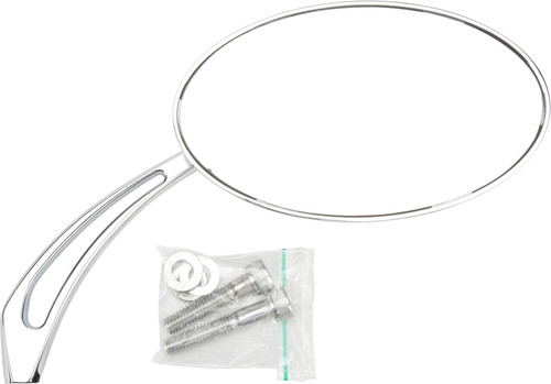 HARDDRIVE OVAL ARROW MIRROR CHROME